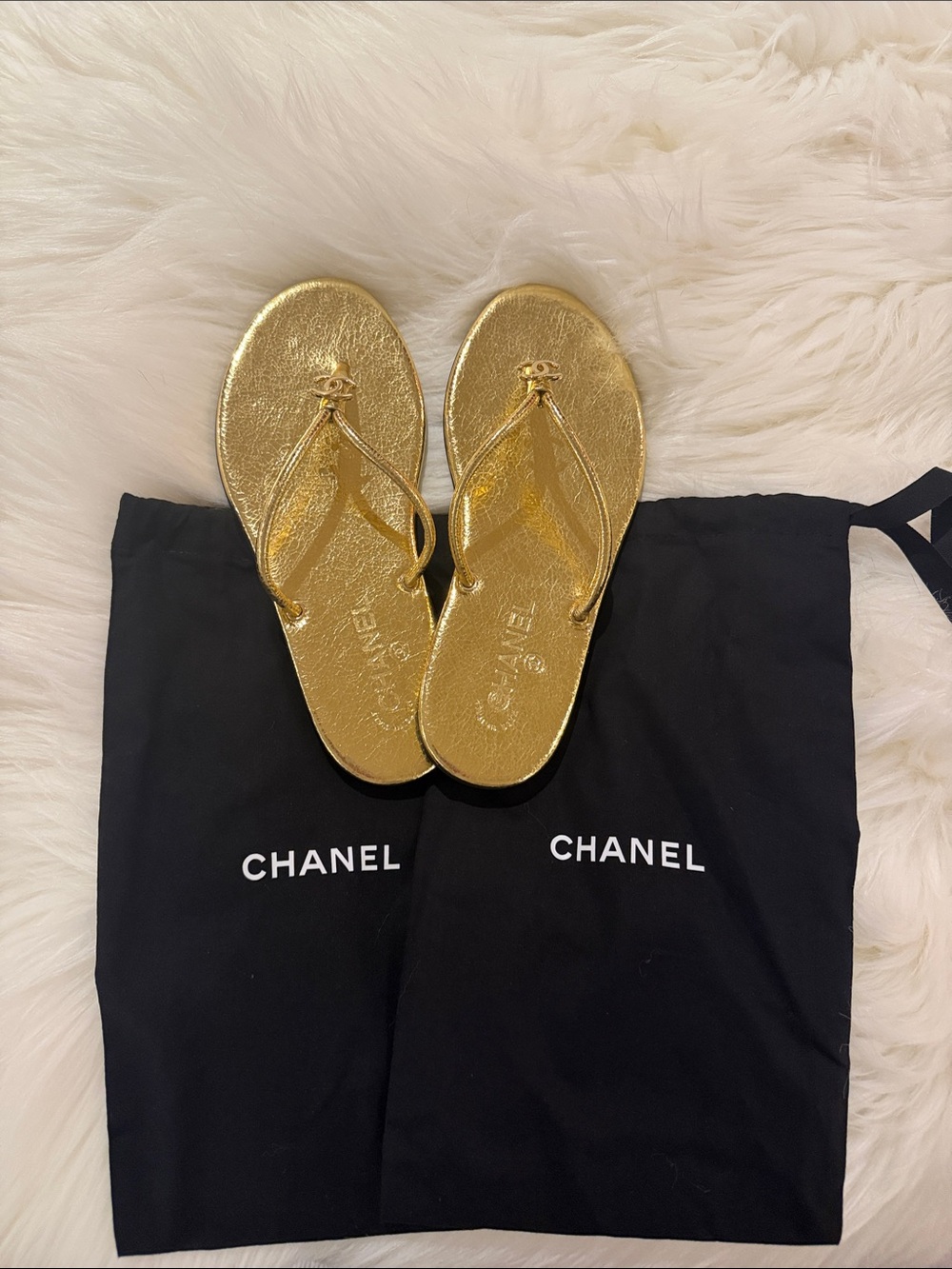 CHANEL Black and White Logo Gift Box